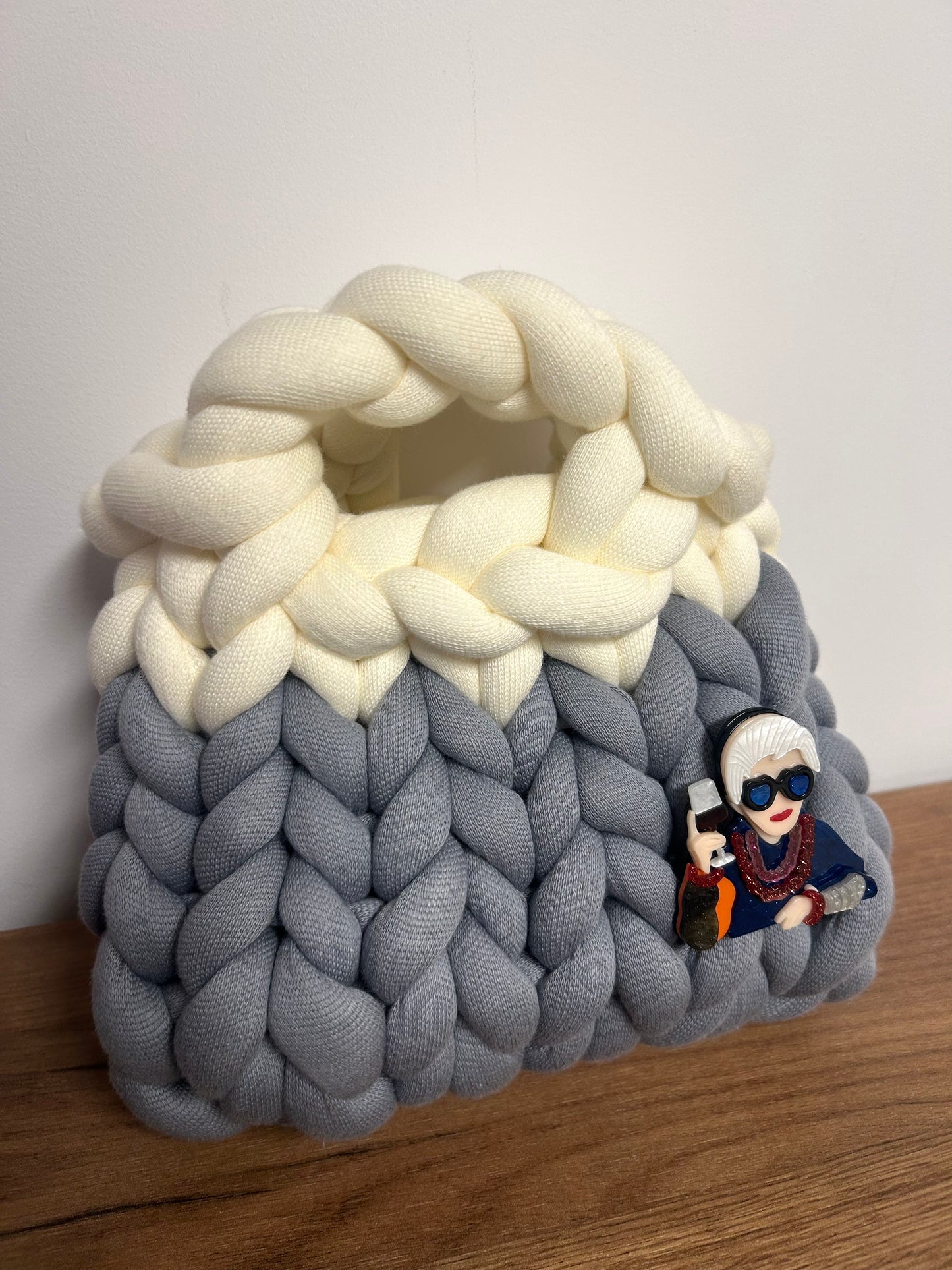 Chunky knit bag